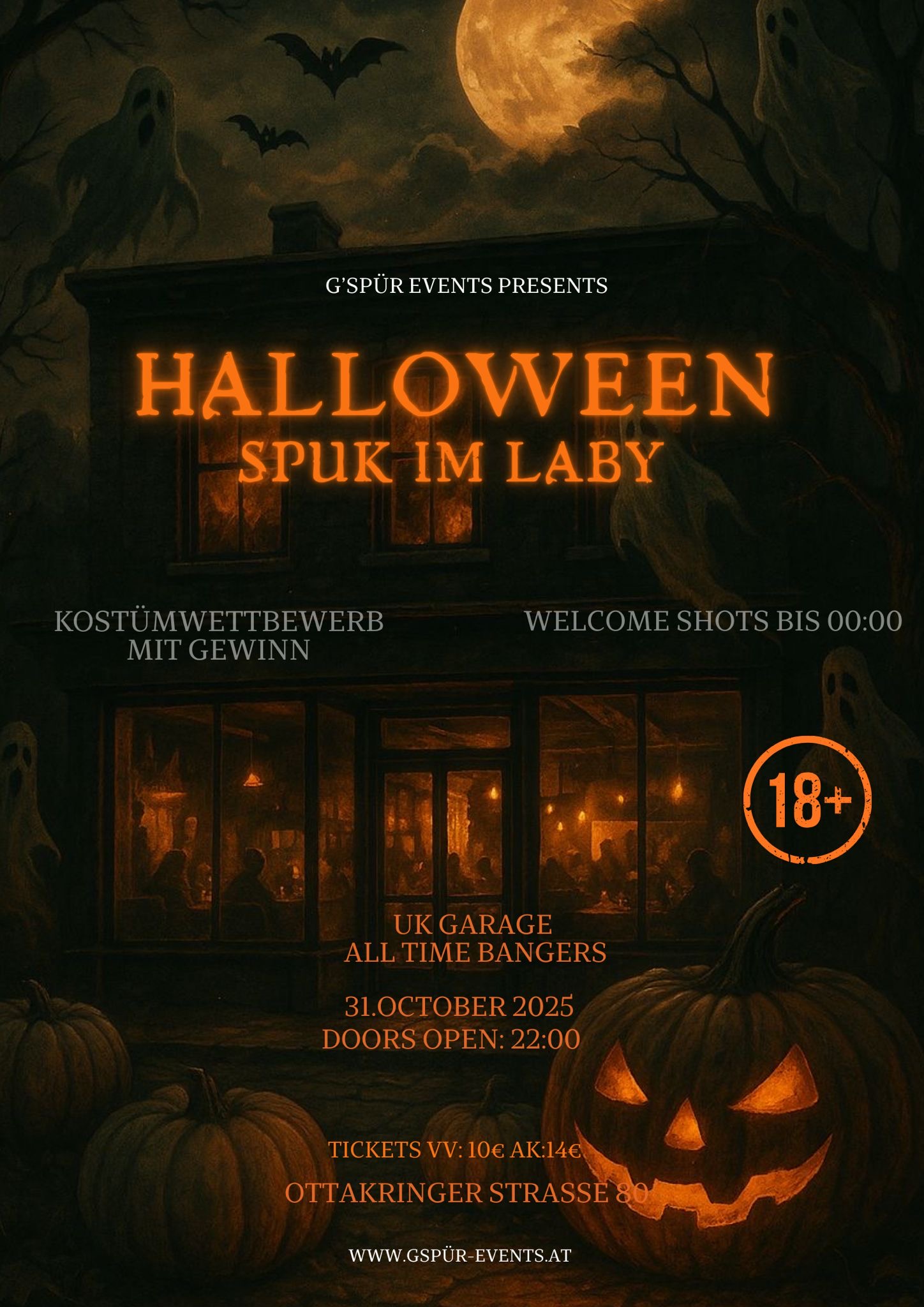 Spuk im Laby – Halloween Party Wien 2025