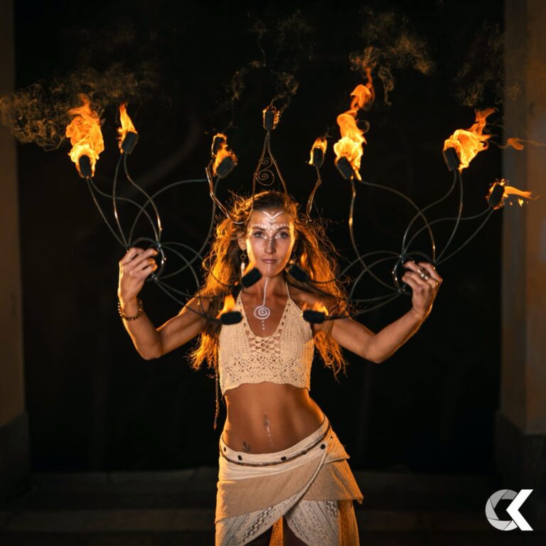 Feuer und LED Show – Live-Show